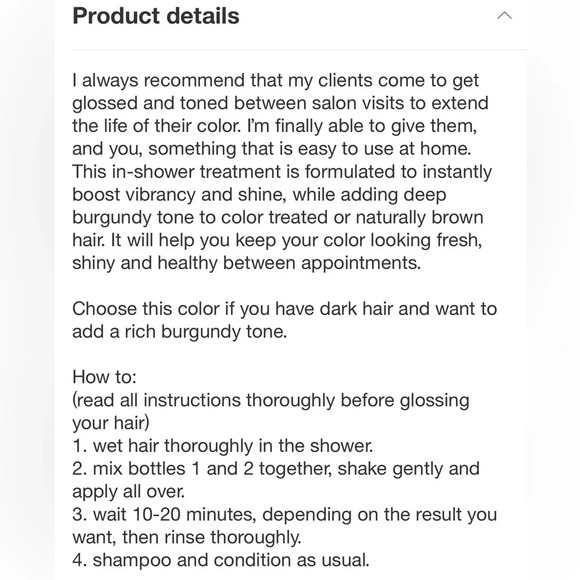 Kristin Ess Hair Toning Gloss Amethyst Stone Signature Gloss - Discontinued - Picture 5 of 7